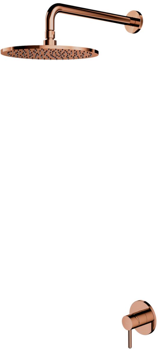 Omnires Y zestaw prysznicowy podtynkowy z deszczownicą miedź SYSY36CP