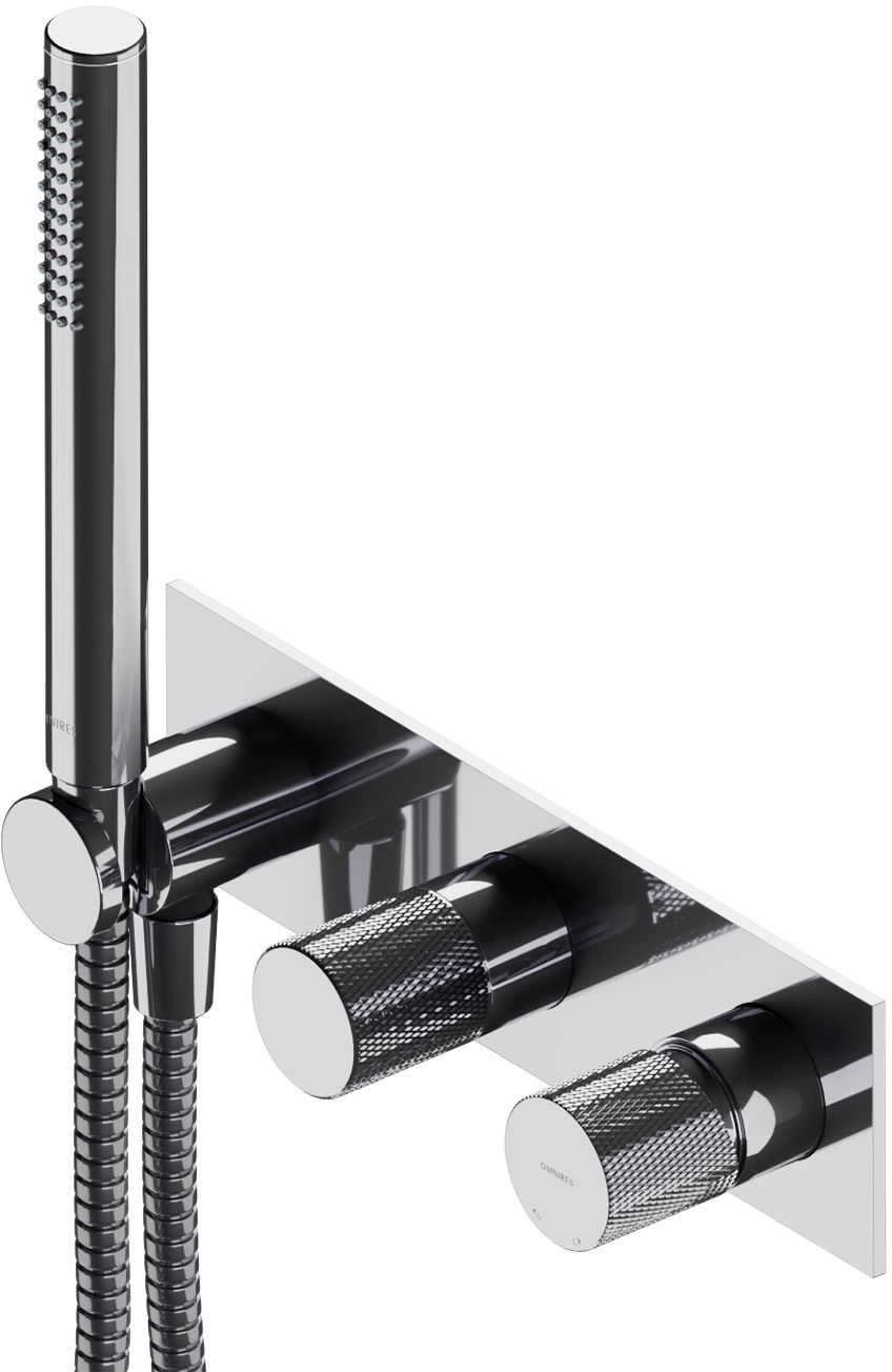 Omnires Contour bateria wannowo-prysznicowa podtynkowa chrom CT8035/1CR
