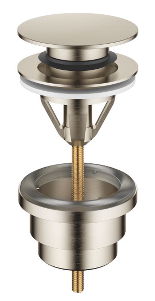 Dornbracht zestaw odpływowy z korkiem okrągły z przelewem platyna mat 10125970-06