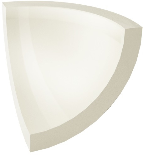 Paradyż Gamma kształtka 3x3 cm D biała