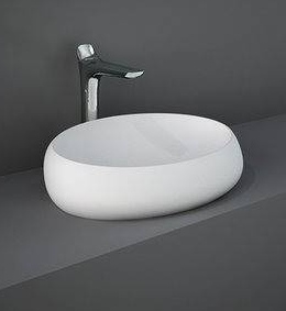 Rak Ceramics Rak Cloud umywalka 58x40 cm nablatowa biała mat CLOCT6000500A