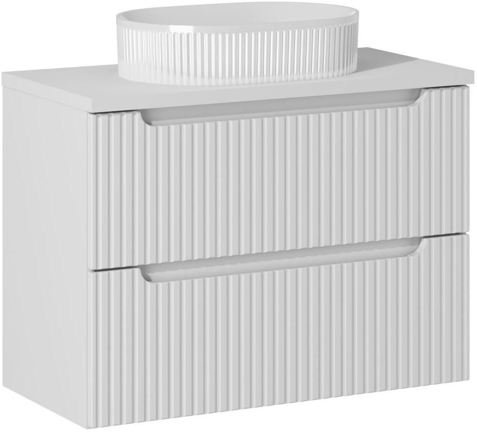 Zestaw Comad Nova White szafka z blatem 80 cm wisząca biała i umywalka Beyond 48x32,5 cm SET-NOW B WHITE 80CM S BEYOND 5 WH - Wysyłka w 24h