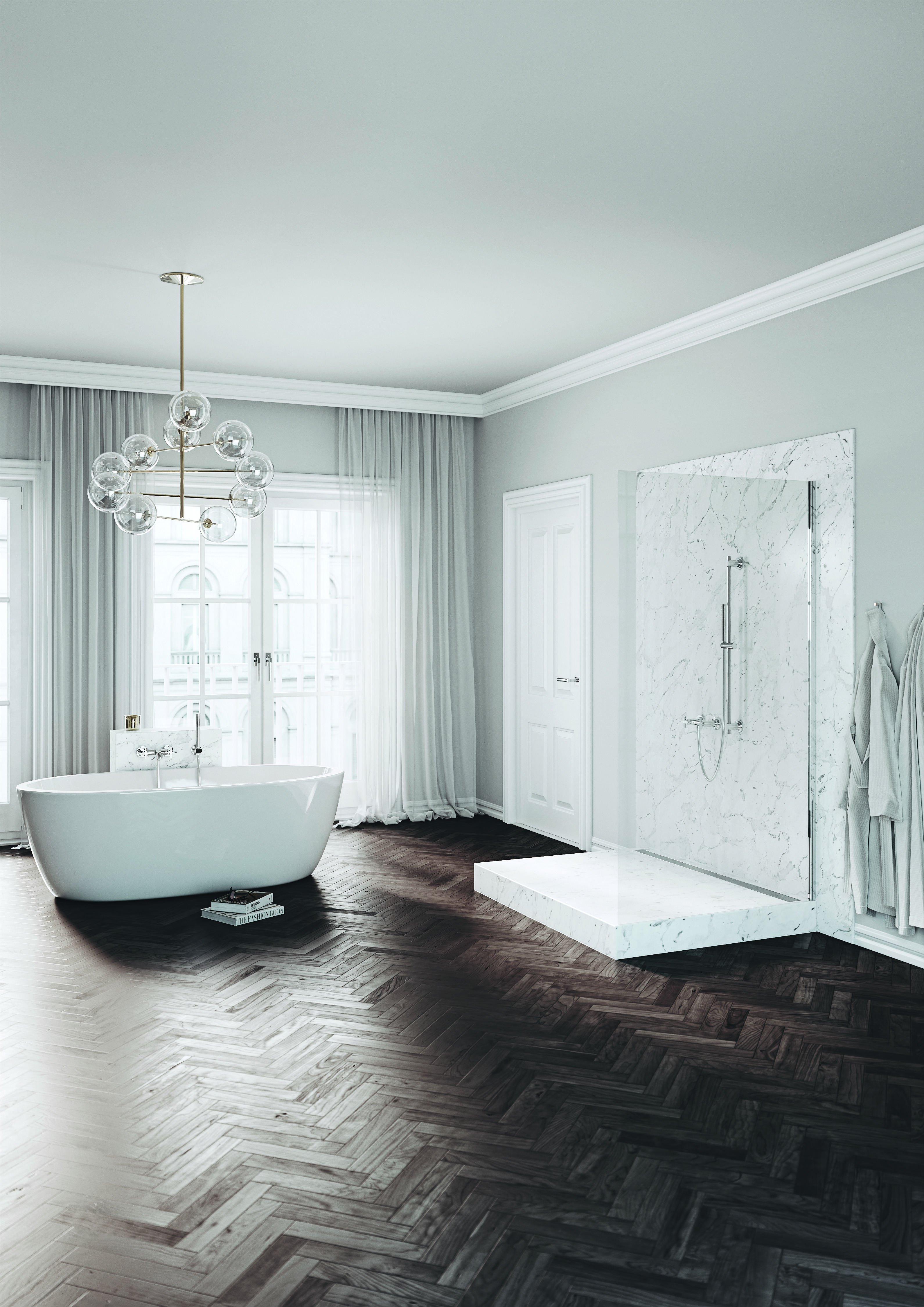 Kludi Nova Fonte Classic zestaw prysznicowy ścienny chrom 2084005-25