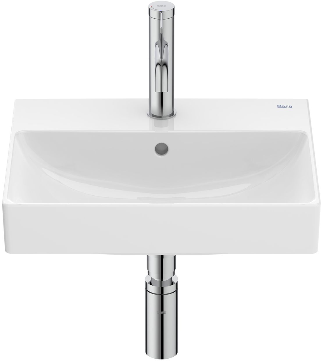 Roca Ona umywalka 45x36 cm prostokątna ścienna biała A327682000 - Wysyłka w 24h