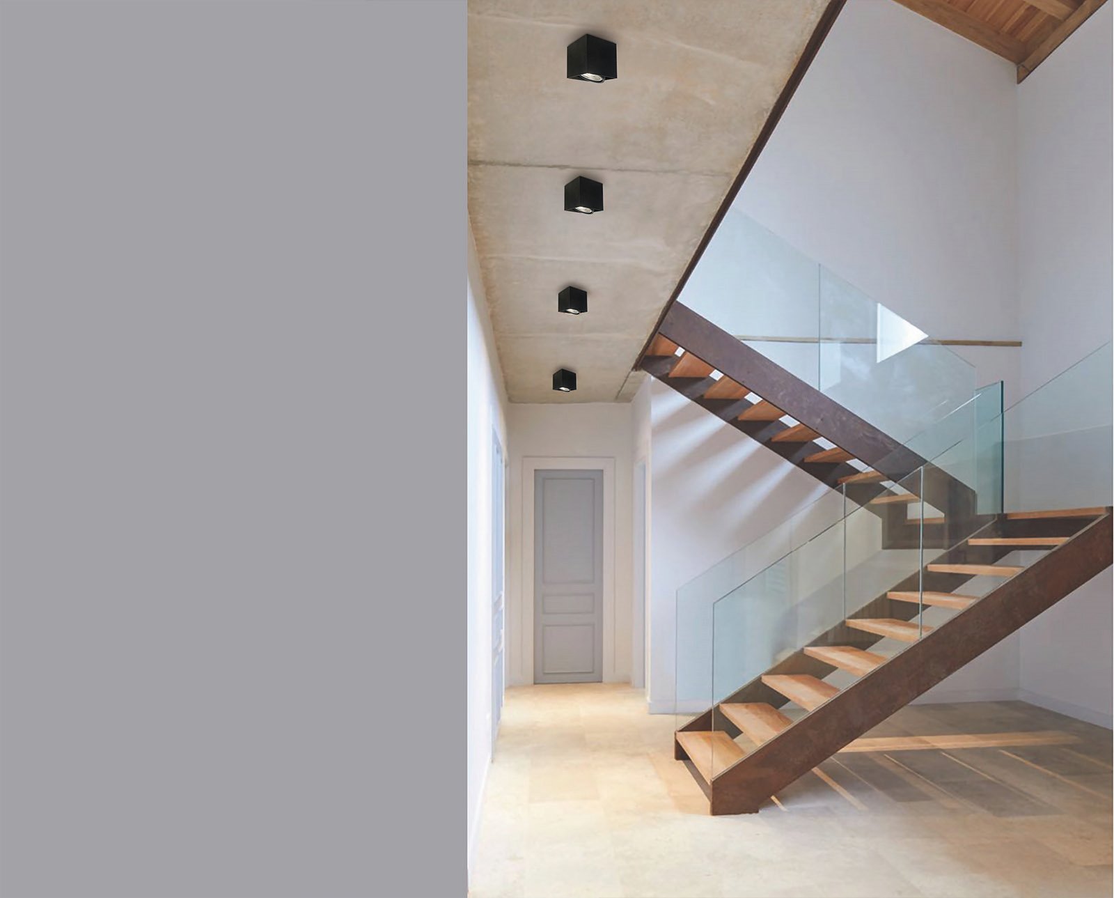 Open Design Cardi I lampa podsufitowa 1x8 W czarna OR81961