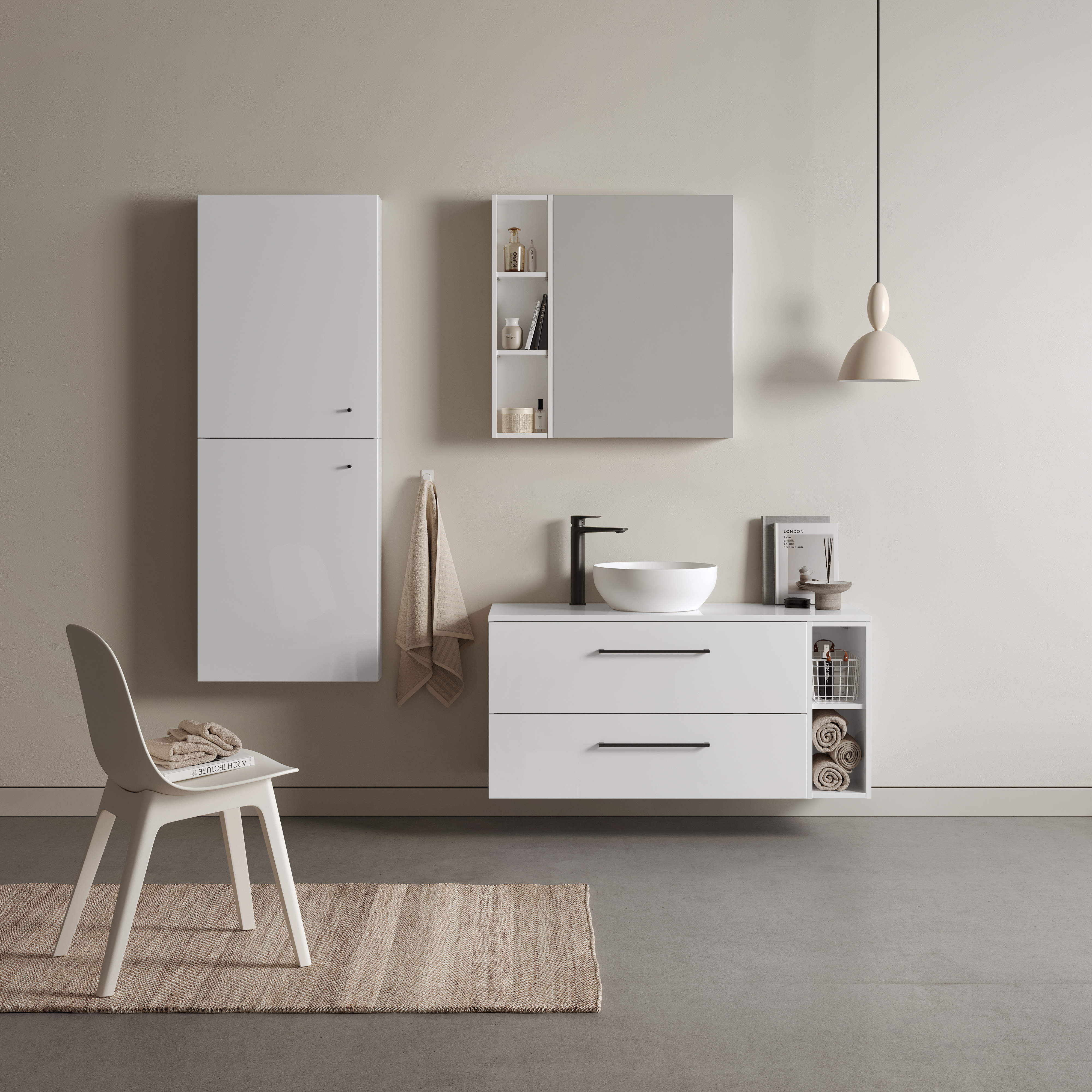 Cersanit Larga umywalka 50,5x38,5 cm nablatowa owalna brązowy mat K677-052