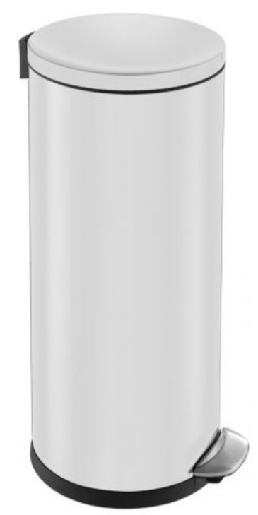 Merida Top Silent Luna kosz na śmieci 30 l pedałowy metalowy biały KIB422