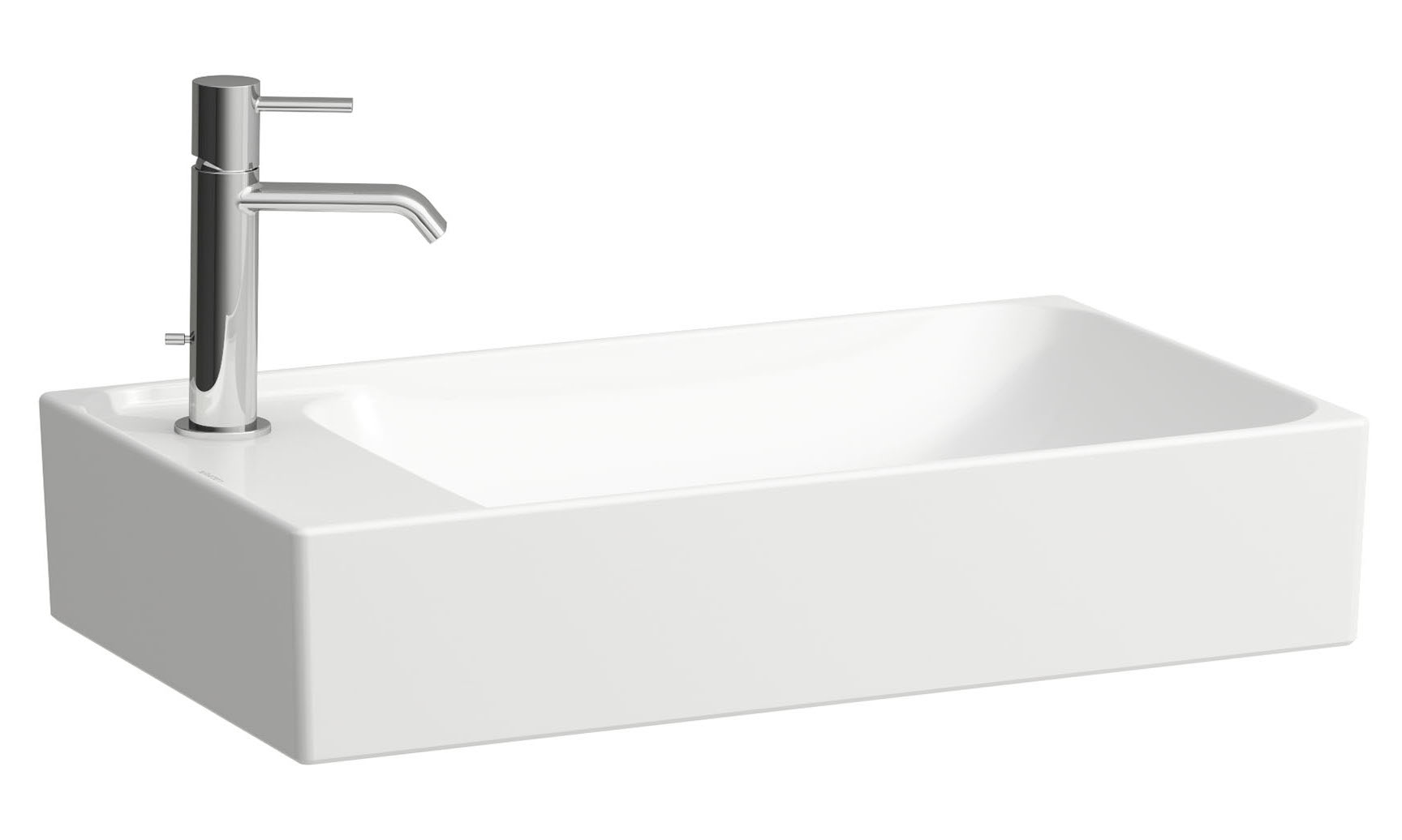 Laufen Meda umywalka 60x35 cm prostokątna nablatowa biały mat H8121137571051
