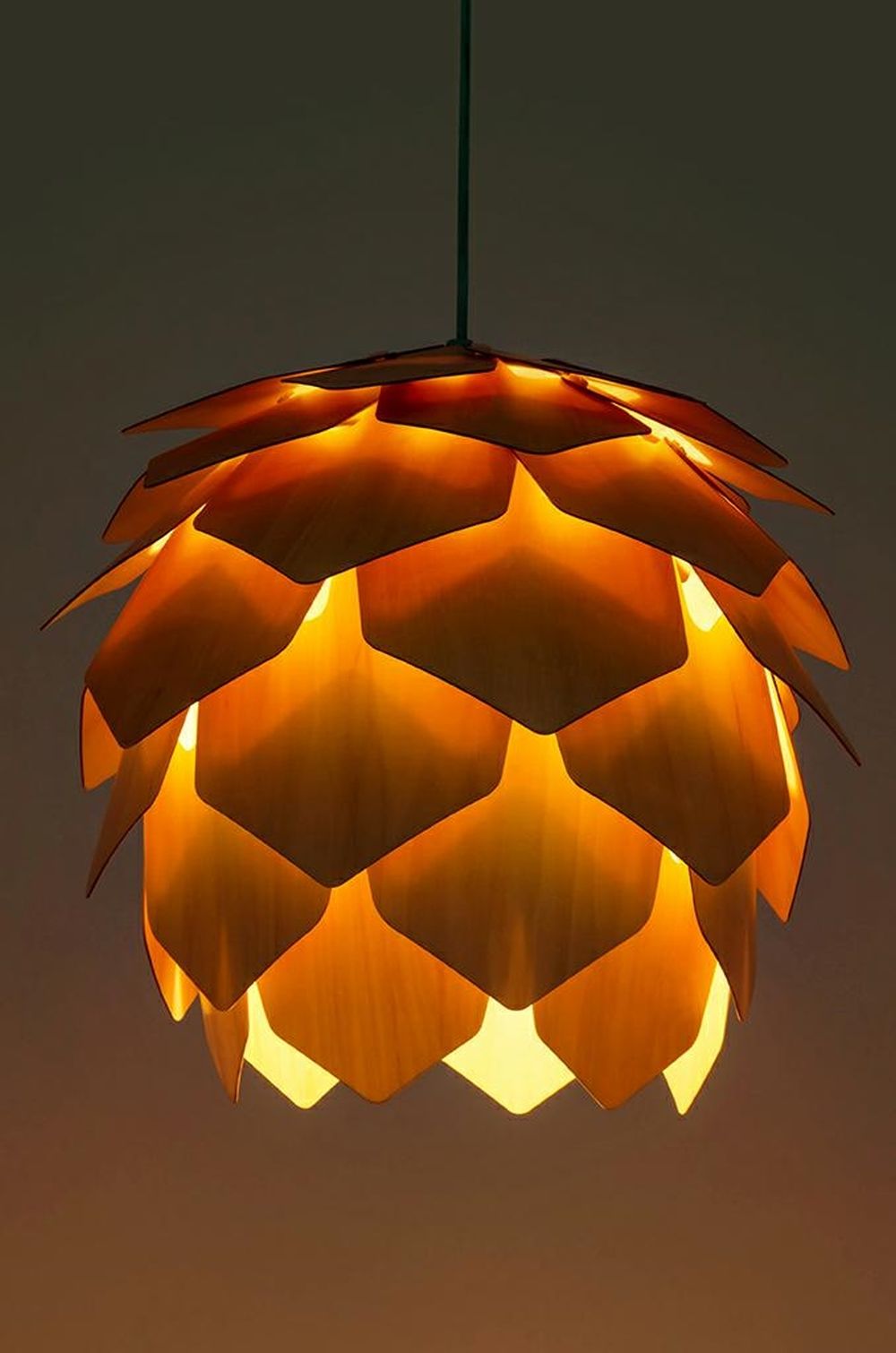 Moosee Szyszka Cono lampa wisząca 1x40 W drewno MSE1501100123