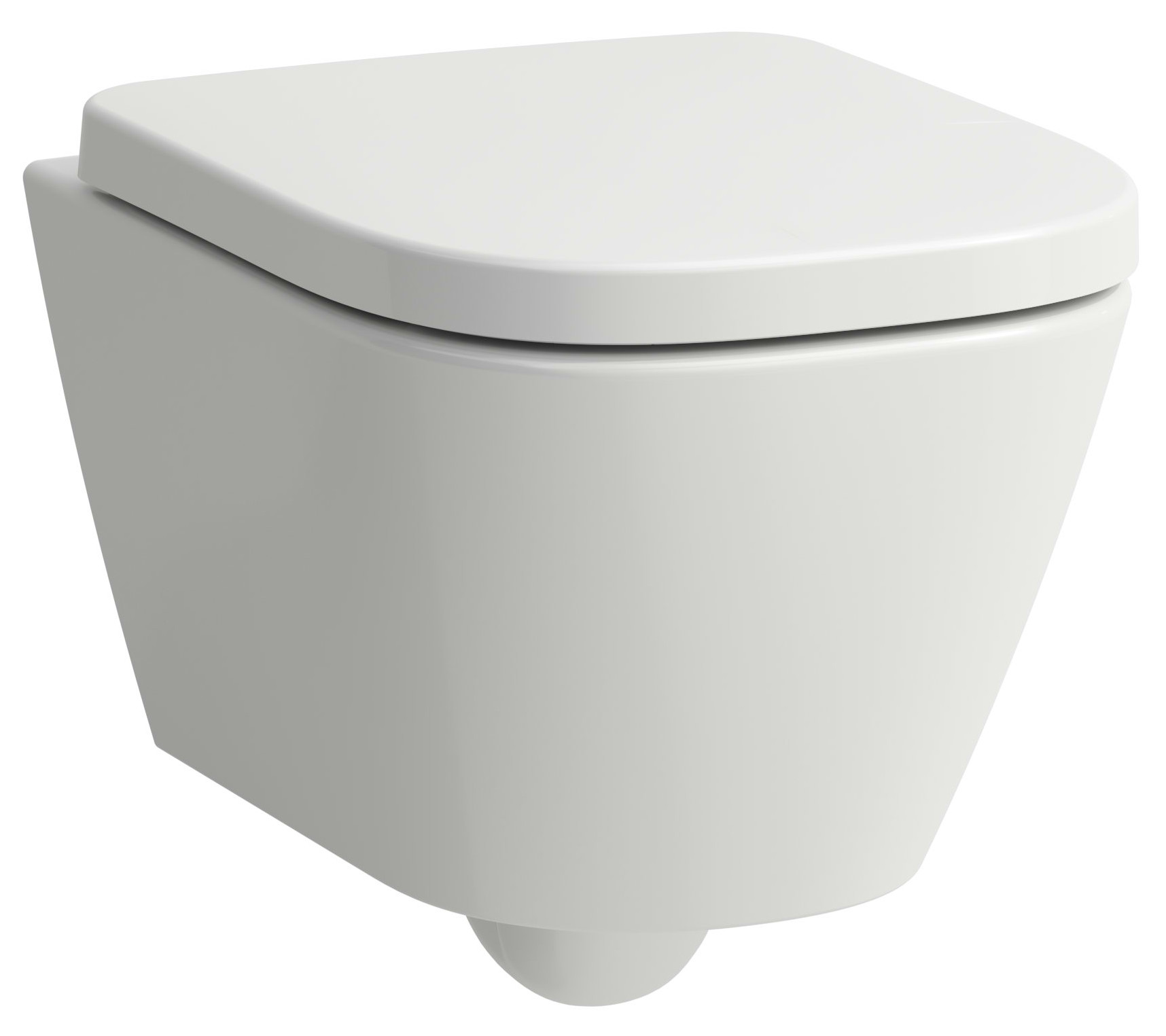 Laufen Meda miska WC wisząca bez kołnierza ze spłukiwaniem wirowym biały połysk H8201134000001