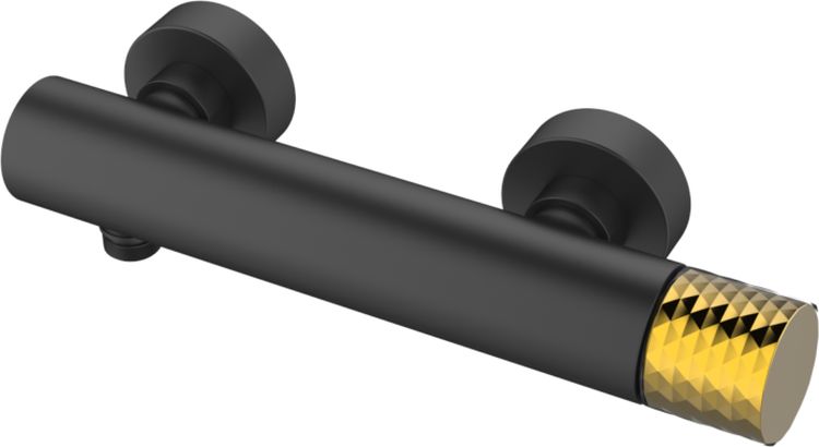 Sea-Horse Ove Black+Gold bateria prysznicowa ścienna czarny/złoty BJV306B-R5