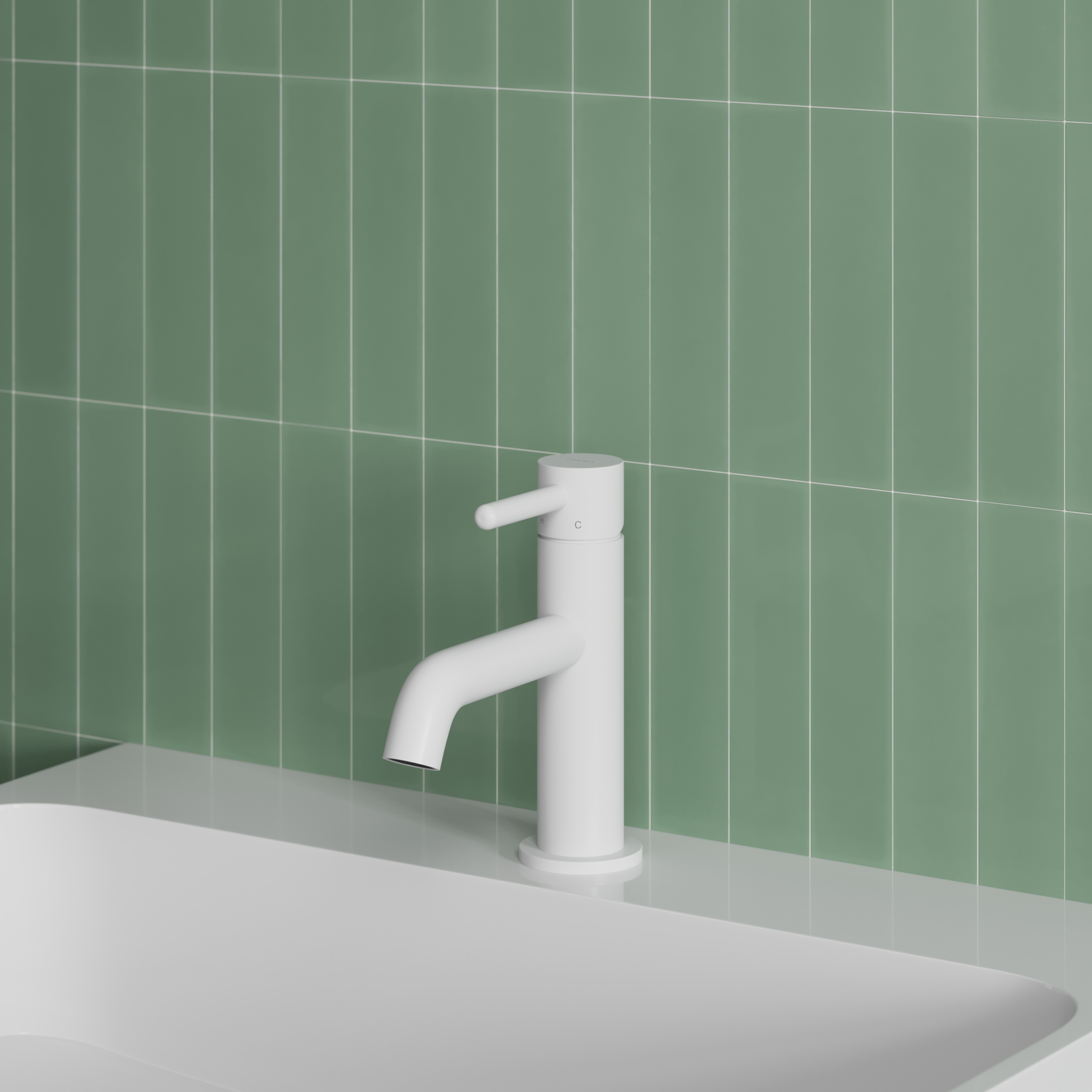 Omnires Y bateria umywalkowa stojąca biała Y1210NWM - Wysyłka w 24h