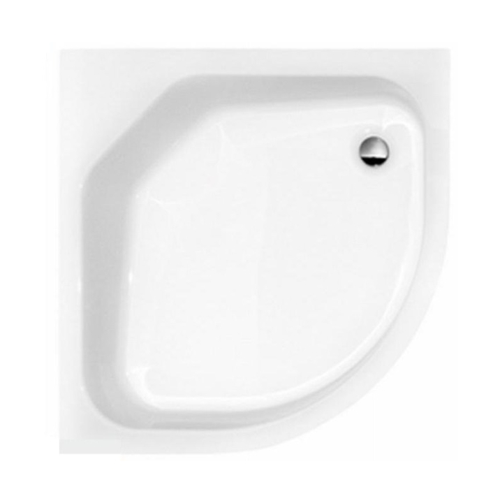 Besco Diper II brodzik 90x90 cm półokrągły biały #BAD-90-II