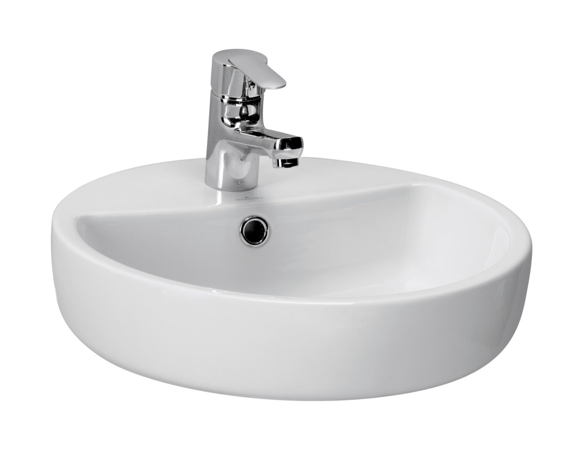 Cersanit Caspia Ring umywalka 44 cm nablatowa biała K11-0094