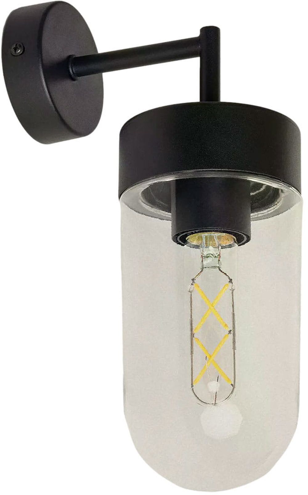 Abruzzo Gardena Clasica Luca kinkiet zewnętrzny 1x40 W czarny ABR-KZLC-E27