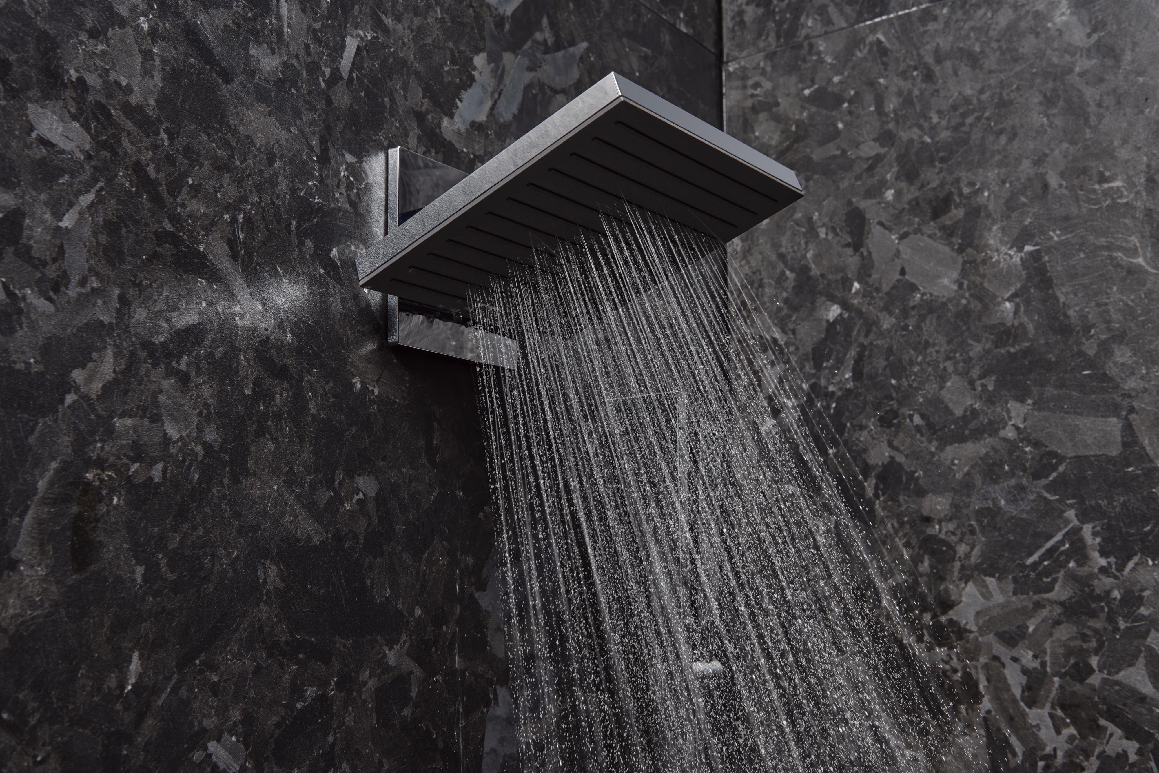 Hansgrohe Pulsify E EcoSmart deszczownica 26 cm kwadratowa z ramieniem prysznicowym chrom 24351000