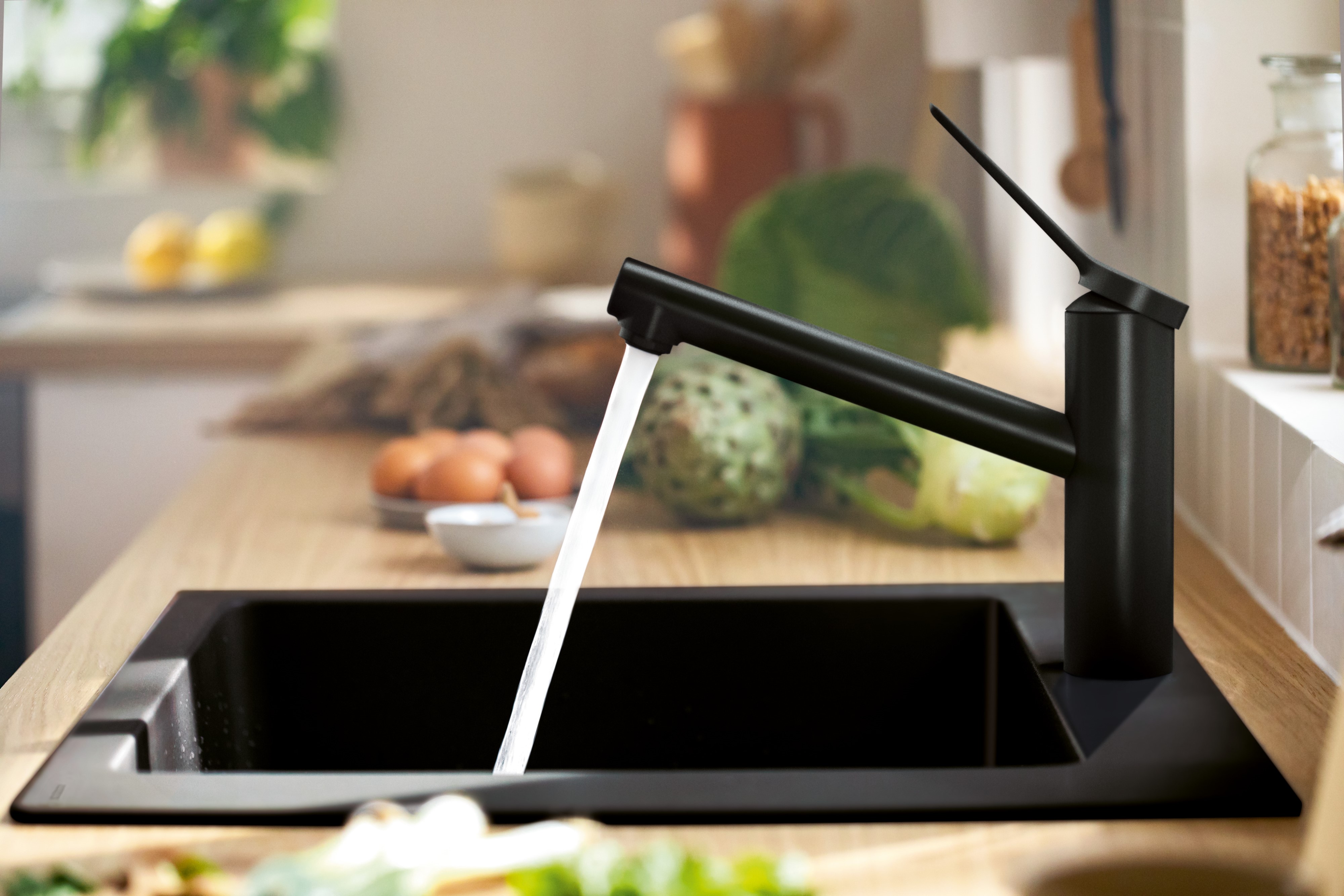 Hansgrohe Zesis M33 bateria kuchenna stojąca czarny mat 74802670 - Wysyłka w 24h