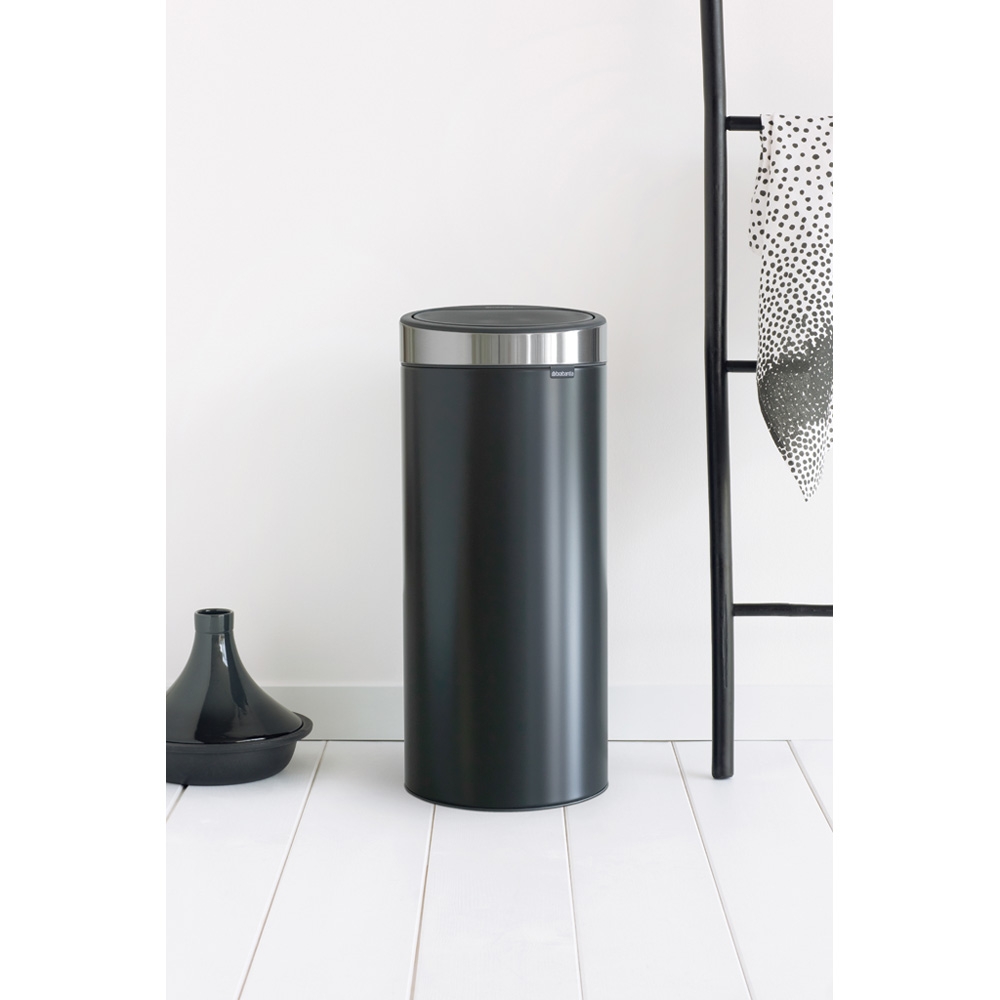Brabantia Touch Bin kosz na śmieci 30 l chrom-czarny 115448 - Wysyłka w 24h