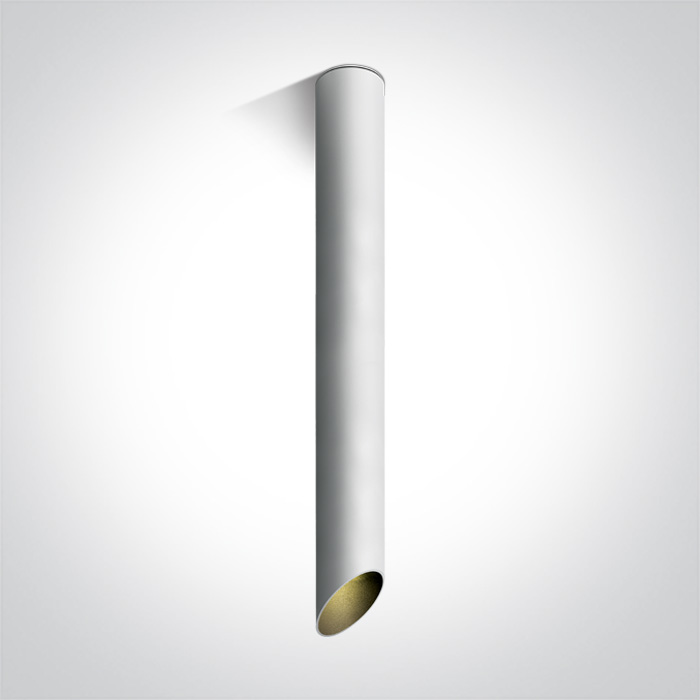 One Light Lutraki lampa podsufitowa 1x10 W biała 12105E3/W/B