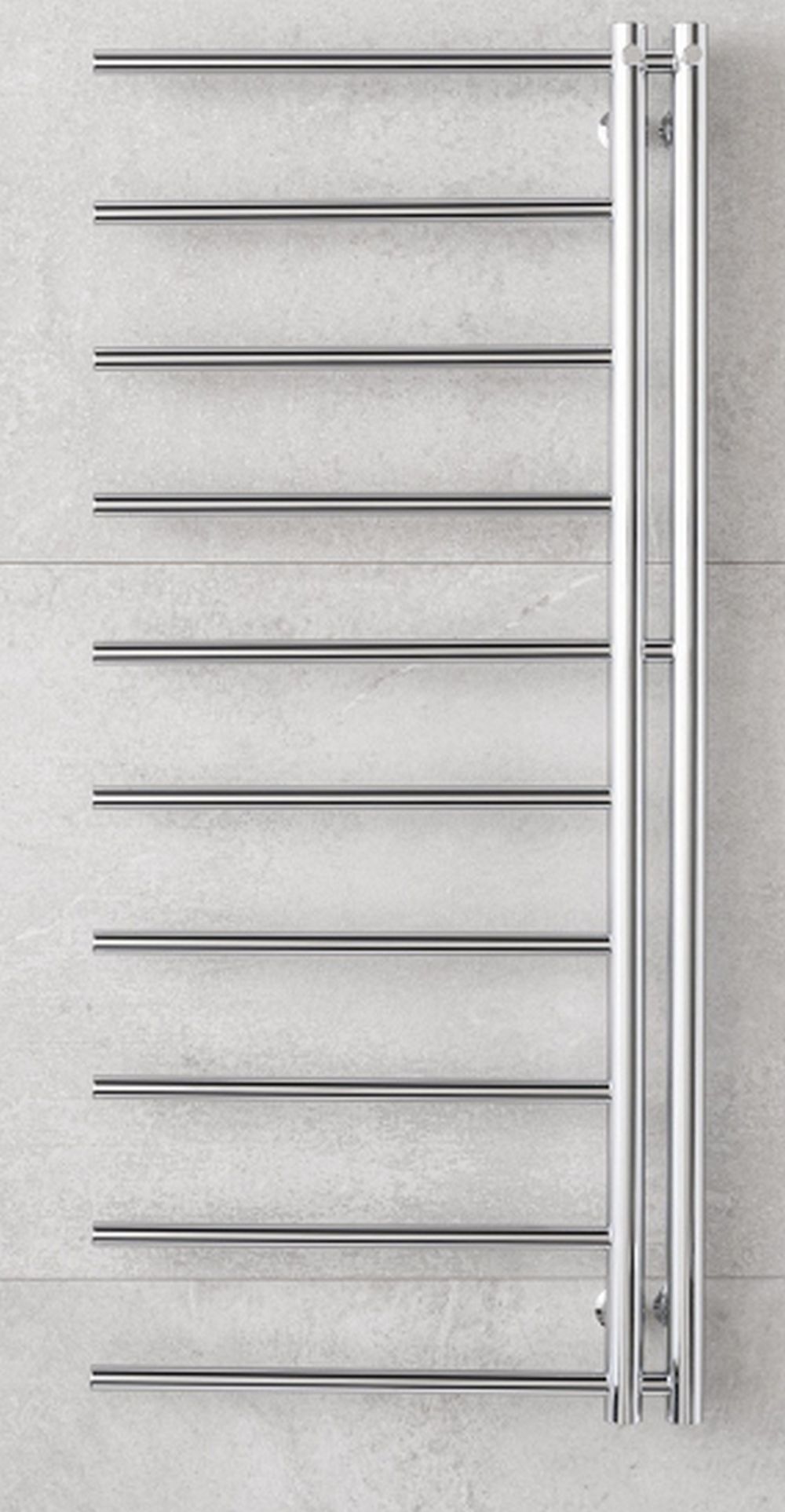 P.M.H. Apollo grzejnik łazienkowy drabinkowy 114x50 cm stal nierdzewna szczotkowana AP1SS-LLEWY