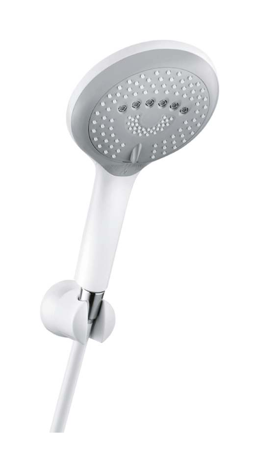 Kludi Freshline 3S zestaw prysznicowy ścienny biały/chrom 6795091-00