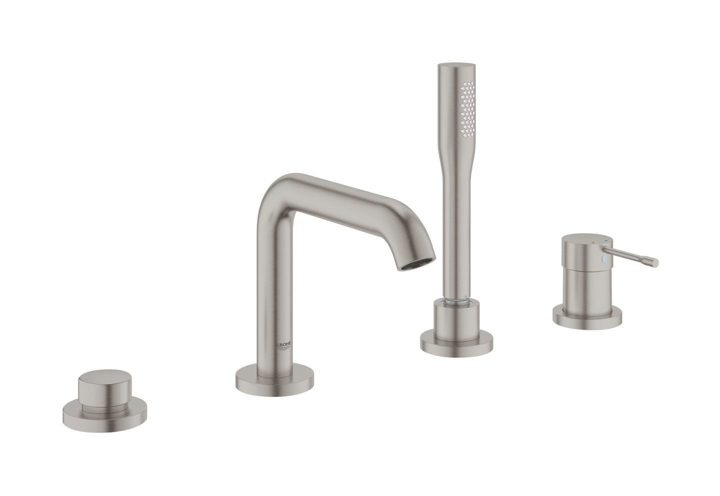 Grohe Essence bateria wannowo-prysznicowa 4-otworowa stal nierdzewna 19578DC1 - Wysyłka w 24h