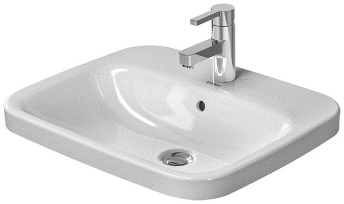Duravit DuraStyle umywalka 56x45,5 cm wpuszczana prostokątna WonderGliss biała 03745600001
