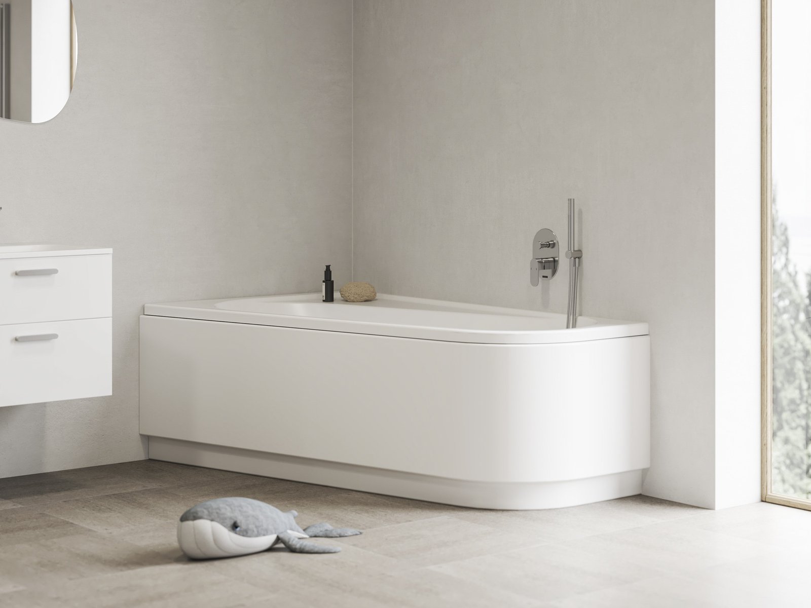 Ravak Chrome wanna narożna 160x105 cm lewa biała CA51000000