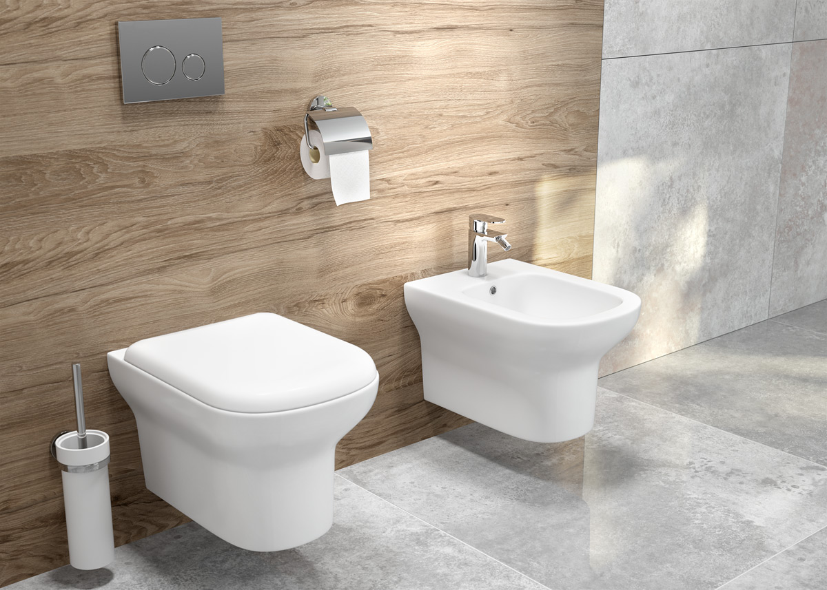 Oltens Gulfoss bidet wiszący z powłoką SmartClean biały 46503000 - Wysyłka w 24h