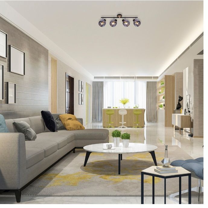 Rabalux Salazar lampa podsufitowa 4x40 W przydymiona 5400