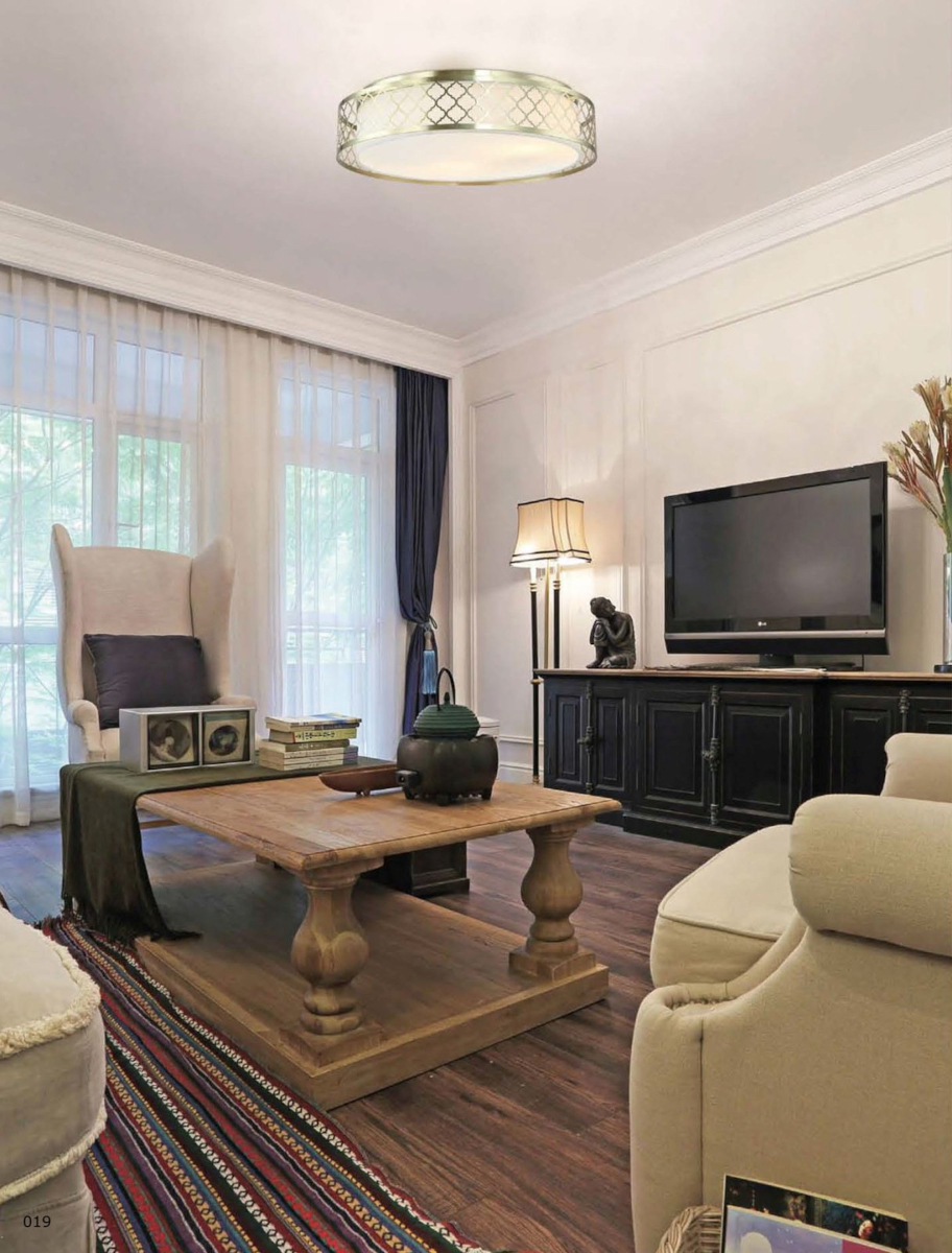 Open Design Cavalli plafon 3x15 W biały-złoty OR81015