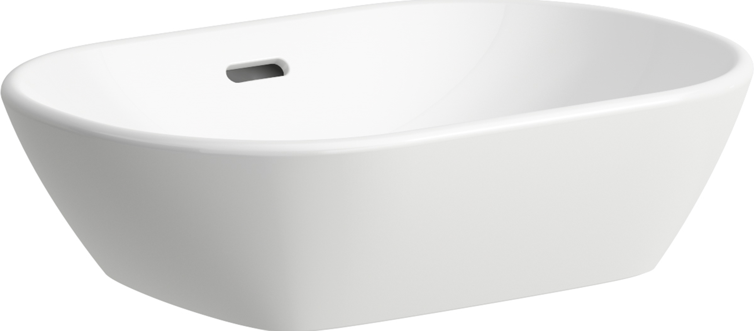 Laufen Lua umywalka 50x35 cm owalna nablatowa biała H8120834001091