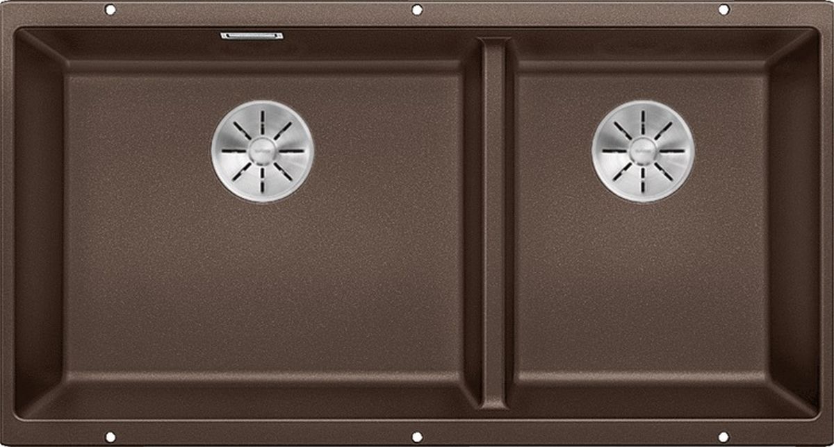 Blanco Subline 480/320-U zlewozmywak granitowy 82,5x40 cm brązowy 523593