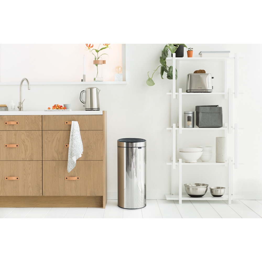Brabantia Touch Bin New kosz na śmieci 30 l stal polerowana 115325