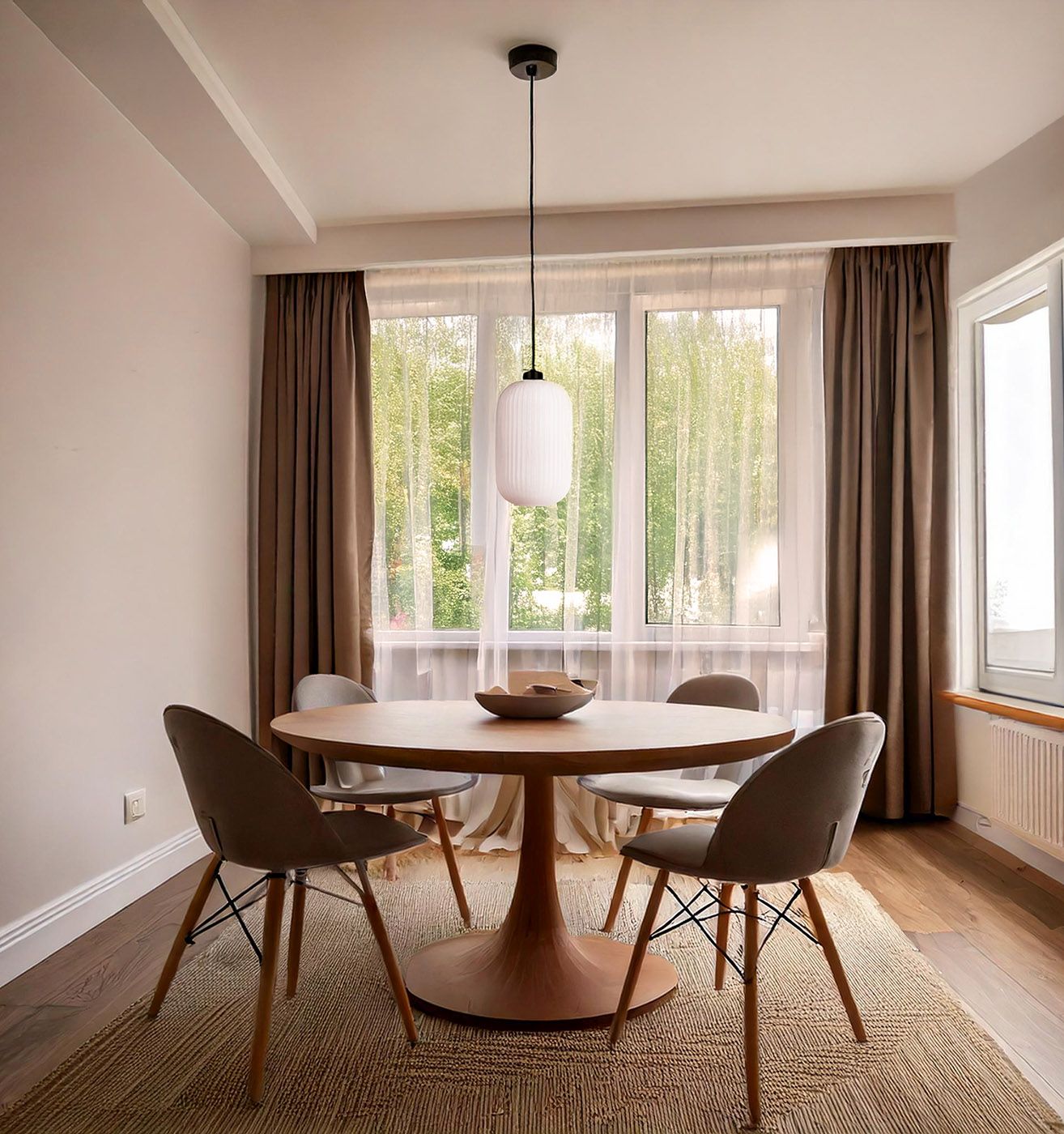 Kaja Vilar lampa wisząca 1x15 W biała-czarna K-5731