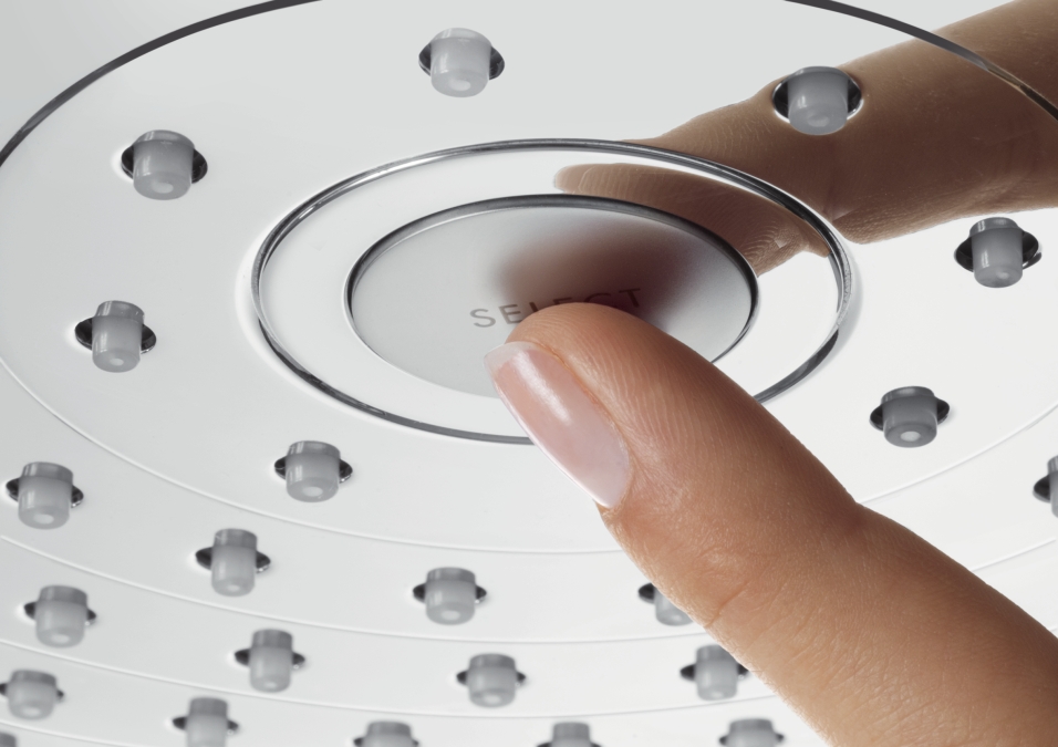 Hansgrohe Raindance Select S deszczownica 30 cm z ramieniem prysznicowym biały/chrom 27378400