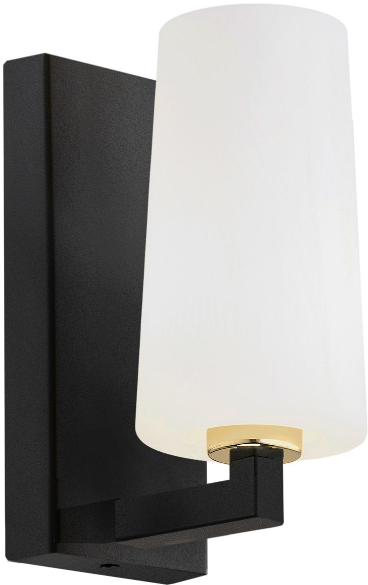 Argon Camelot Plus kinkiet 1x15W opal mat/czarny mat/mosiądz 8056