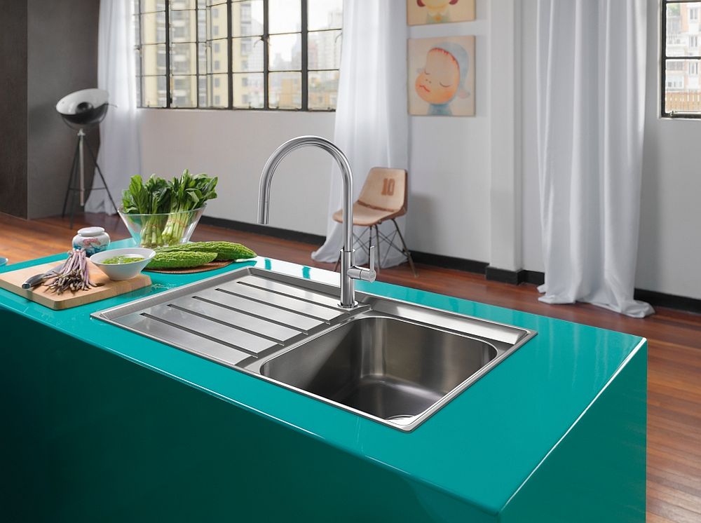 Franke Maris Slim J Pull-Out bateria kuchenna stojąca chrom 115.0728.388