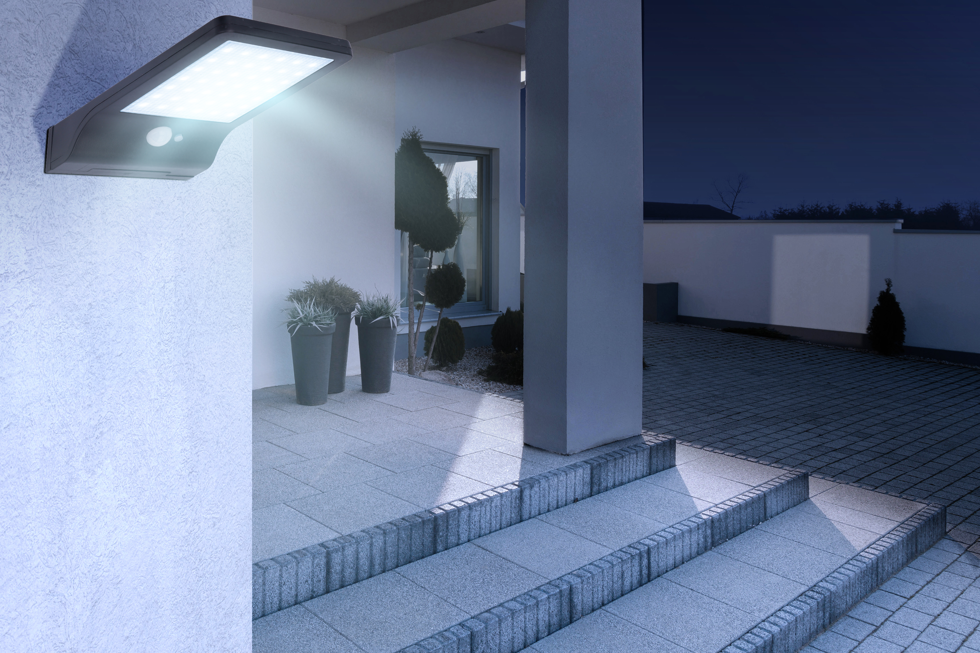 Globo Lighting Solar kinkiet solarny 1x3 W czarny 36497