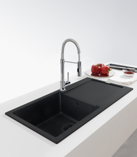 Franke Maris zlewozmywak granitowy 97x50 cm czarny 114.0693.519