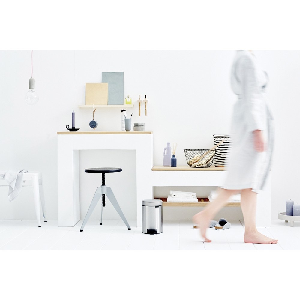 Brabantia NewIcon kosz na śmieci 3 l pedałowy stal mat FPP 112164 - Wysyłka w 24h