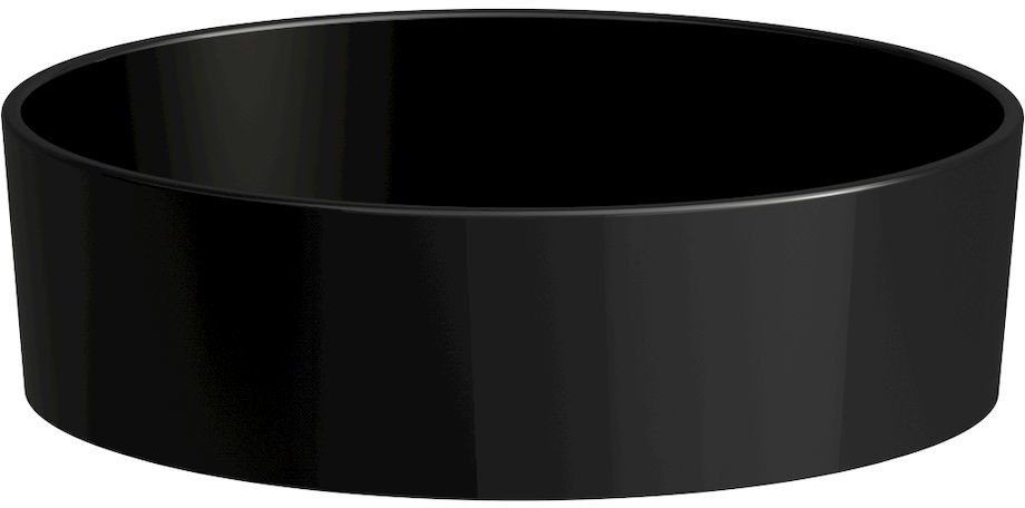 Laufen Kartell umywalka 42 cm nablatowa okrągła czarny mat H8123317161121