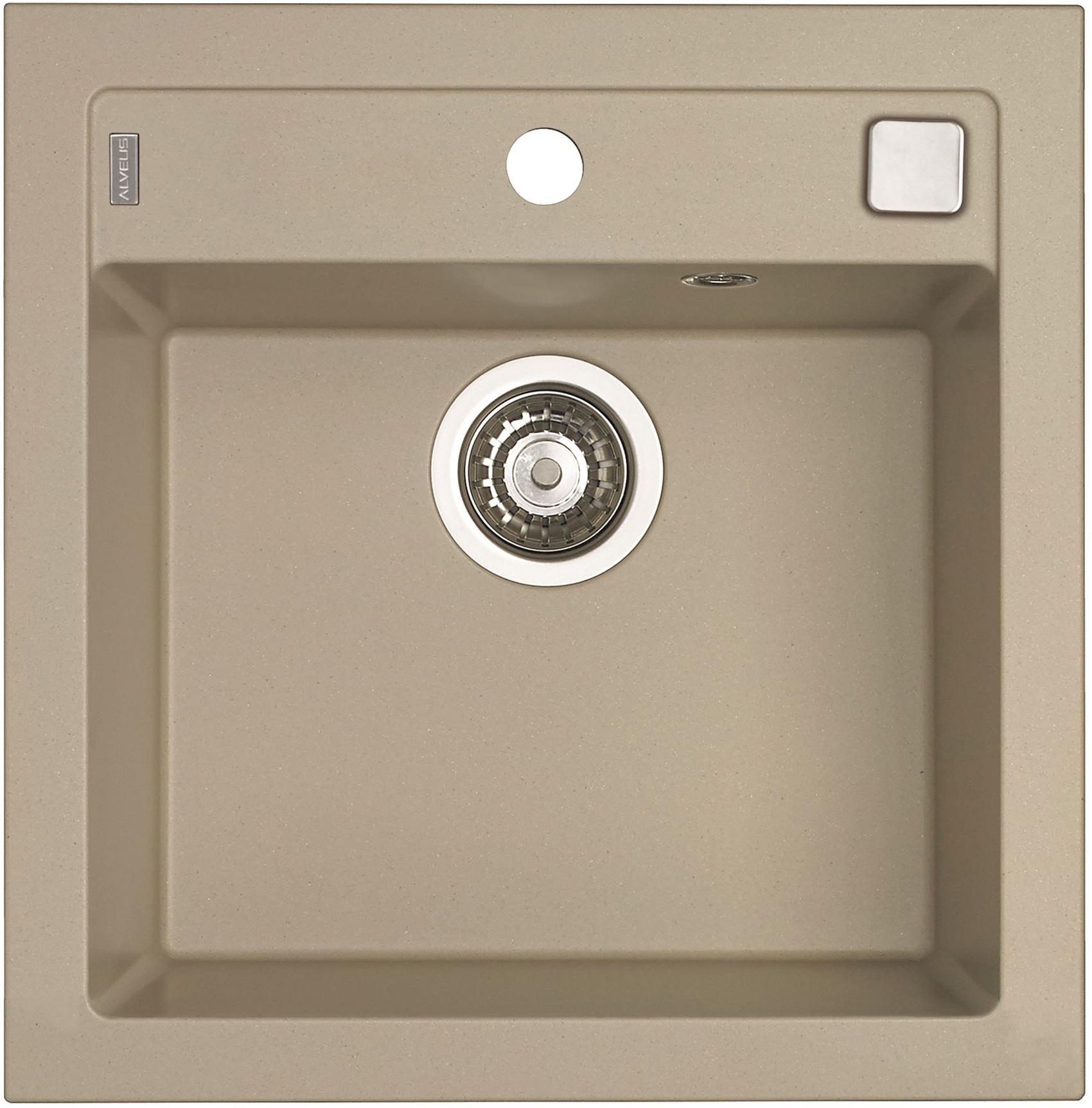 Alveus Formic zlewozmywak granitowy 52x51 cm beżowy 4402002 - Wysyłka w 24h