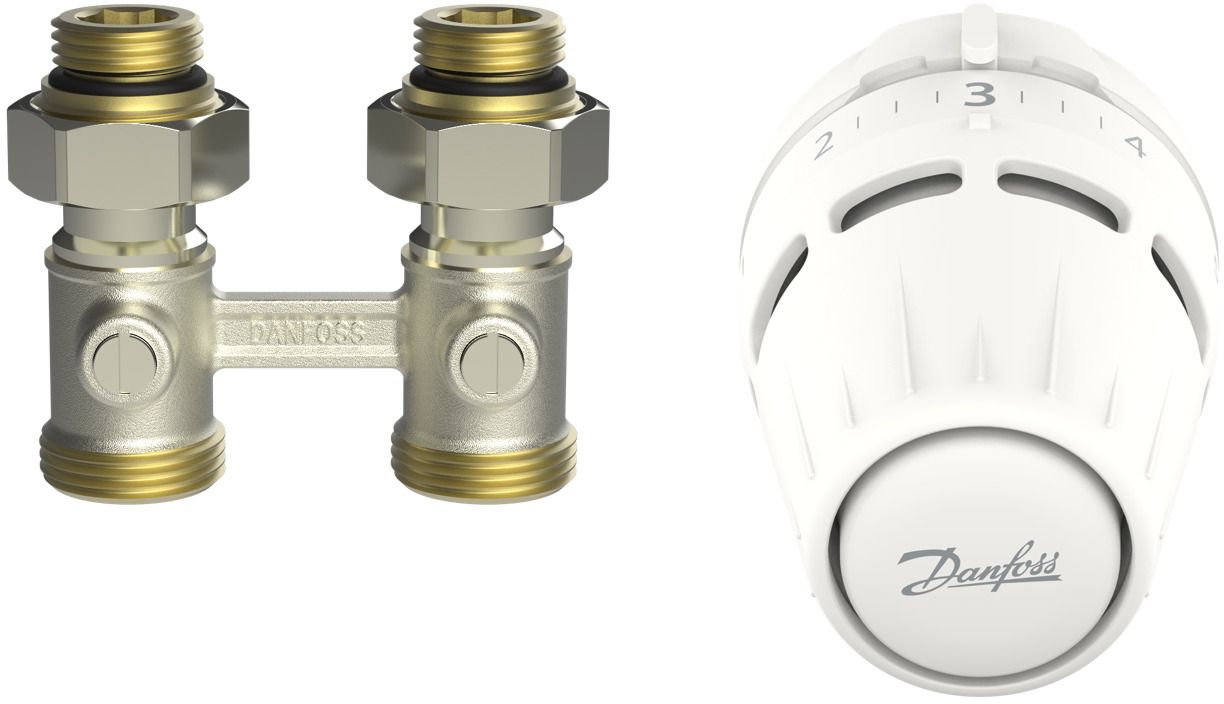 Danfoss zestaw Set Duo M30x1,5 (głowica + zestaw przyłączeniowy RLV-KB) 015G5308