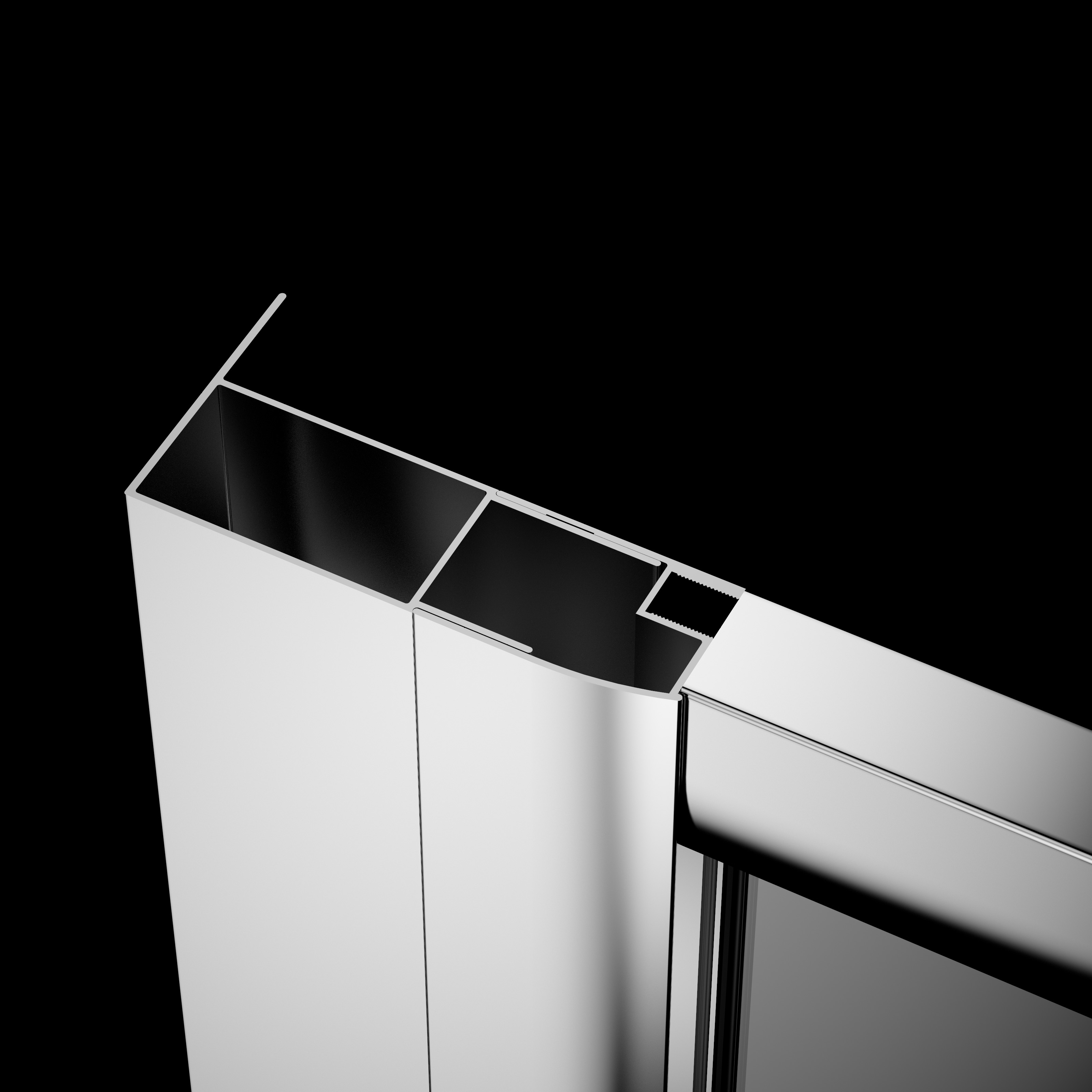 Radaway Vesta profil poszerzający U + 4 cm chrom P01-121150001