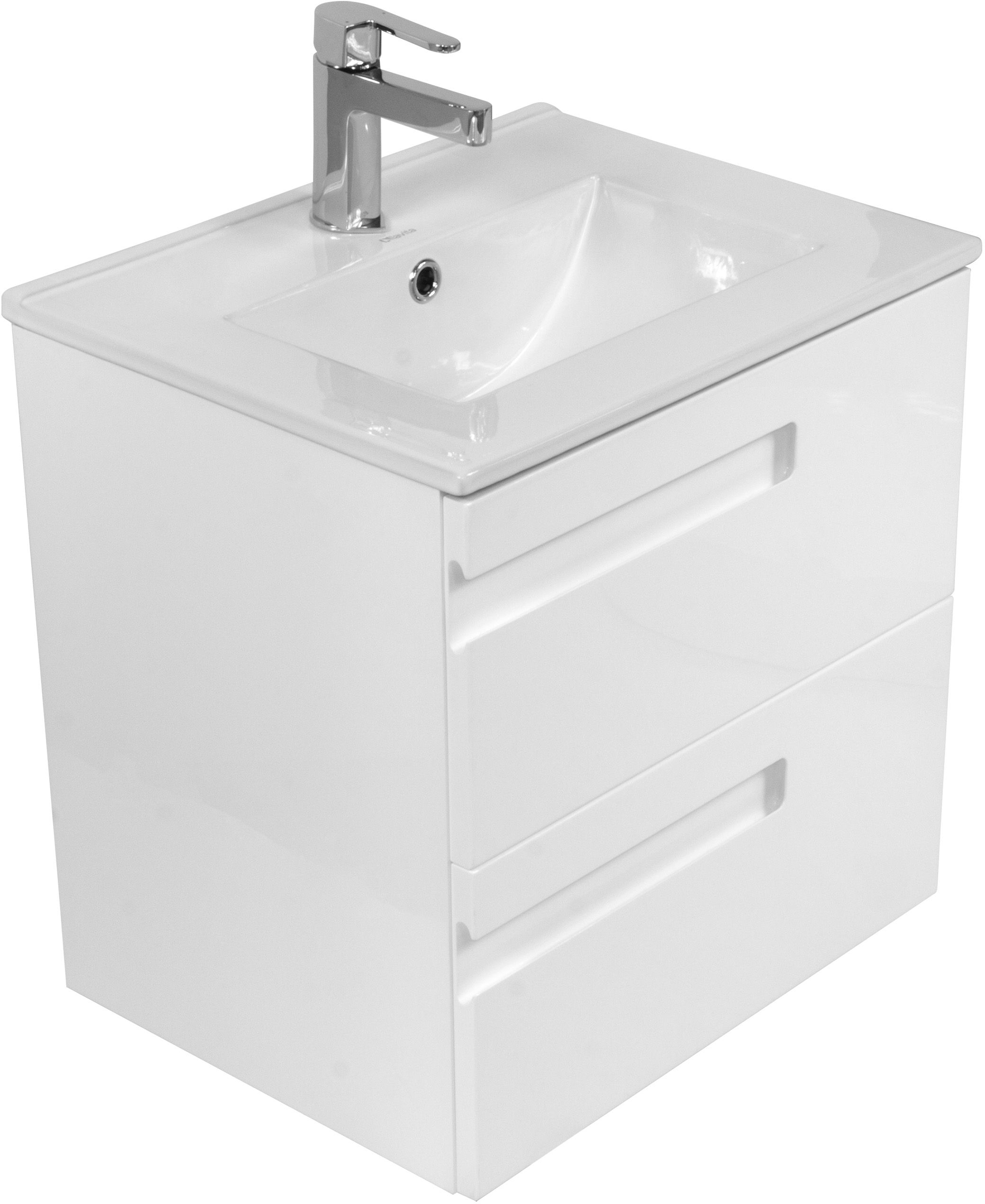 LaVita Floryda umywalka z szafką 50 cm zestaw meblowy biały (5908442930983, 5908211485010)