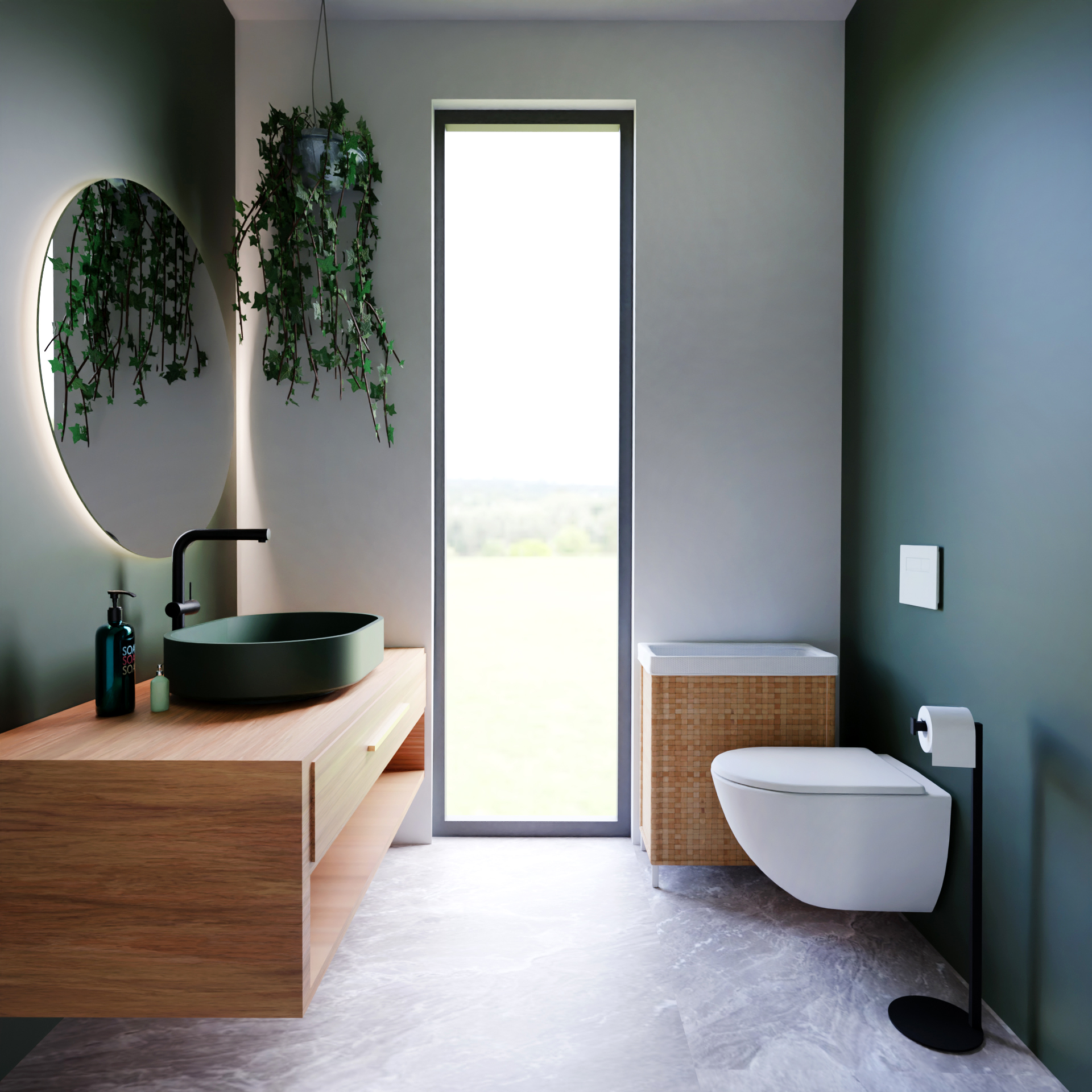 Baltica Design Gerd stojak na papier toaletowy czarny