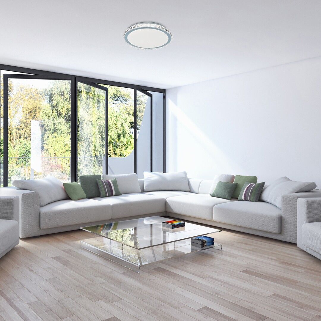 Rabalux Cressida plafon 1x24W LED biały/chrom 2420