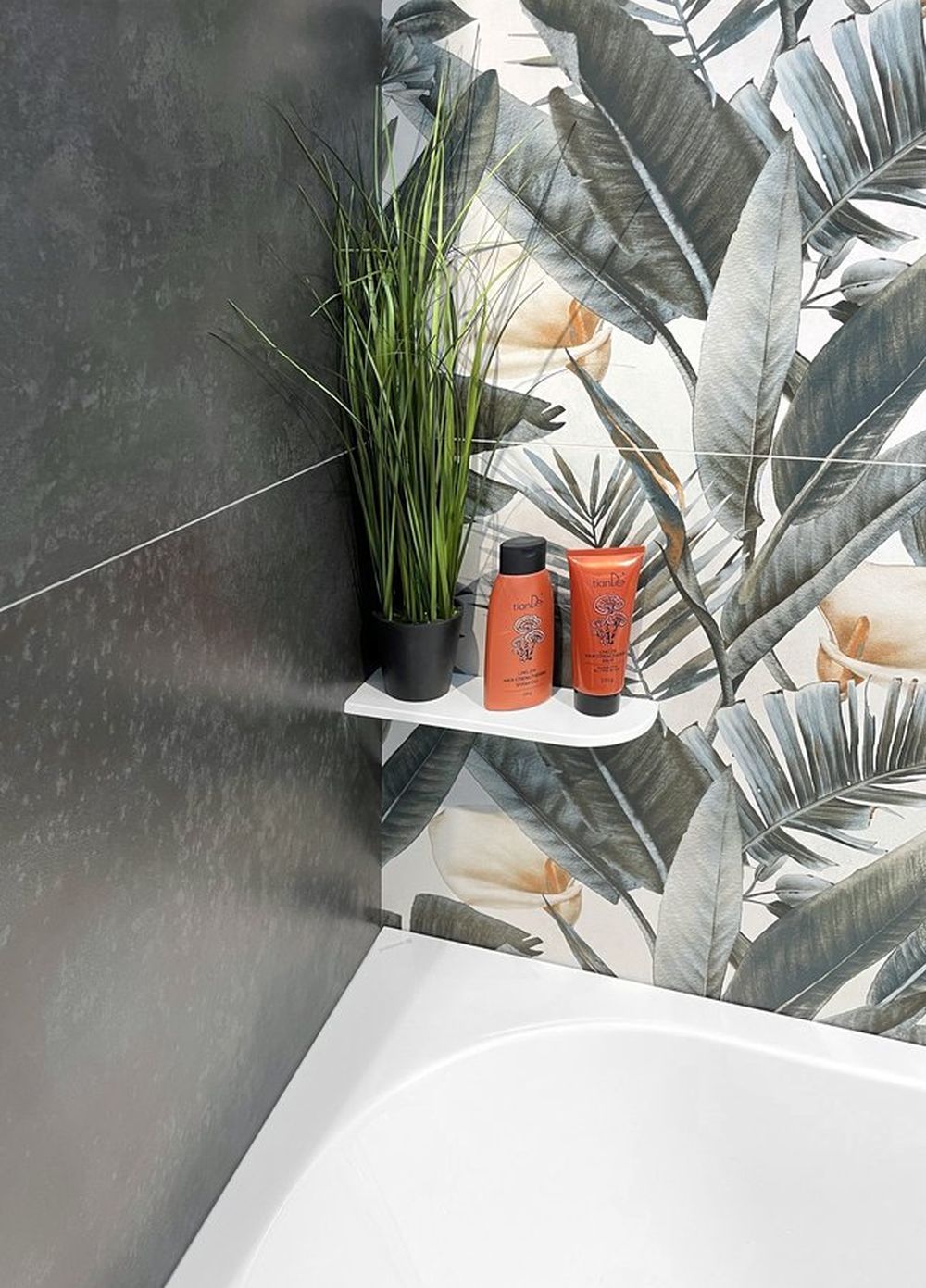 Sapho Abelina półka łazienkowa narożna biały mat AE300-0101