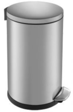 Merida Top Silent Luna kosz na śmieci 12 l pedałowy stal mat KIM420